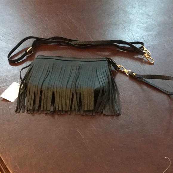Black Fringe Tassel Boho Festival Crossbody Last One❗️ - Picture 8 of 8